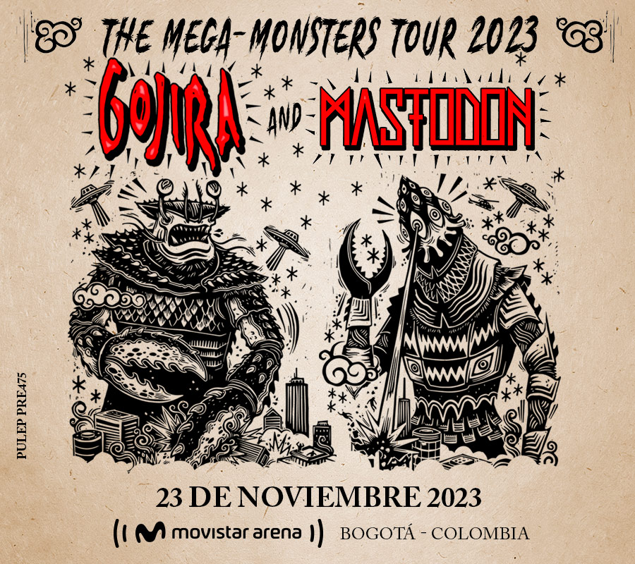 GOJIRA AND MASTODON - THE MEGA MONSTERS TOUR 2023