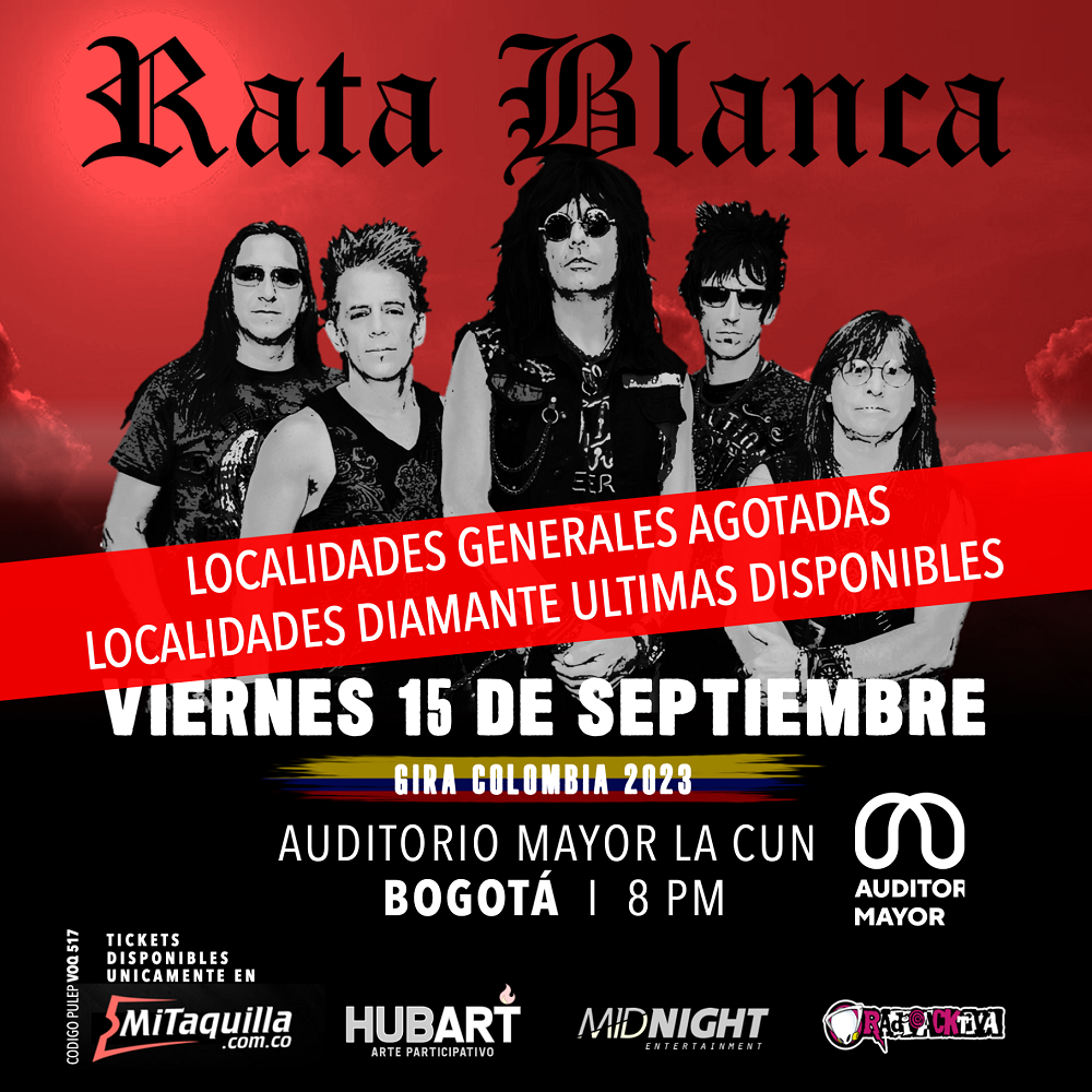 TOUR RATA BLANCA 2023 - BOGOTÁ