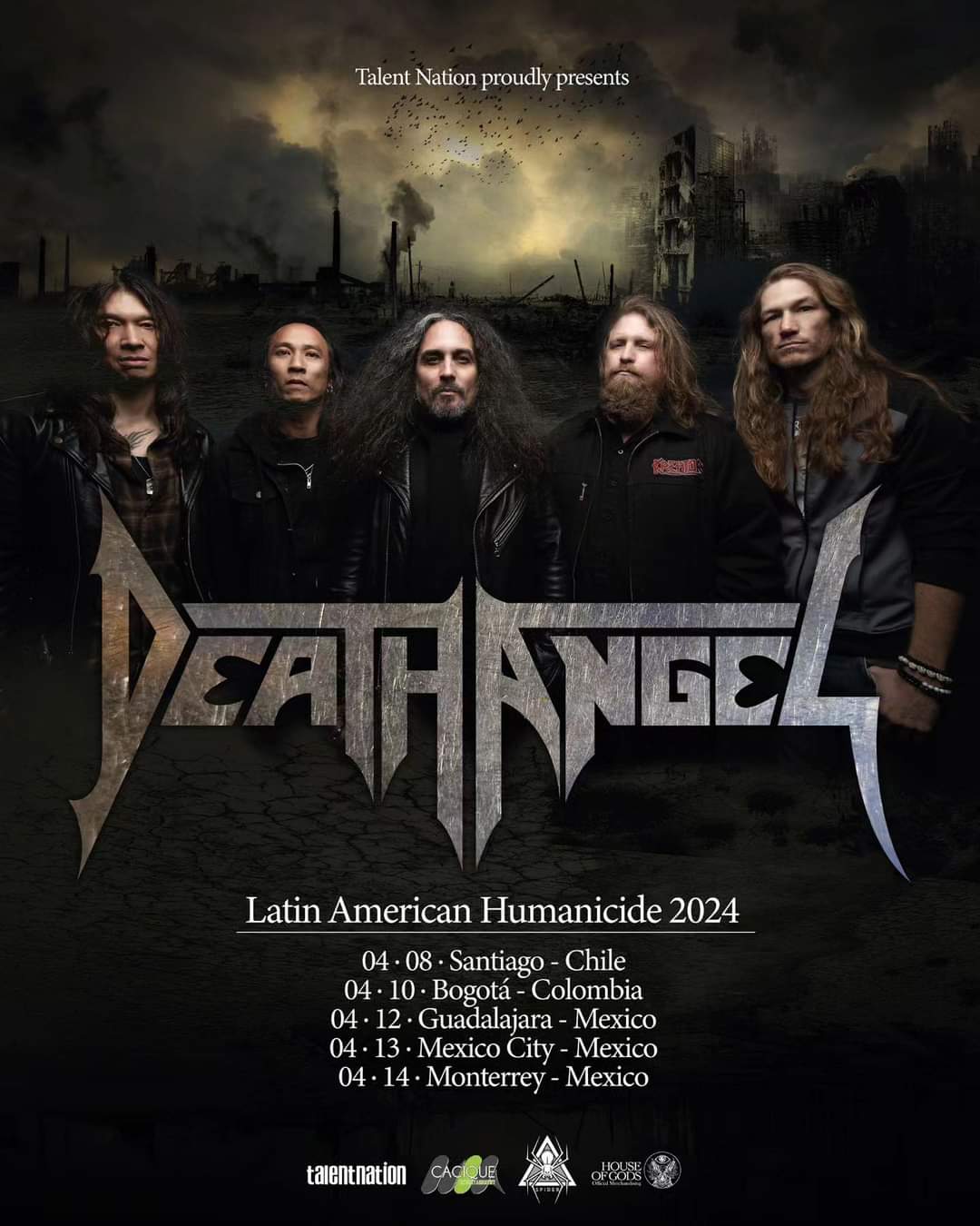 DeathAngel  en latinoamerica 2023