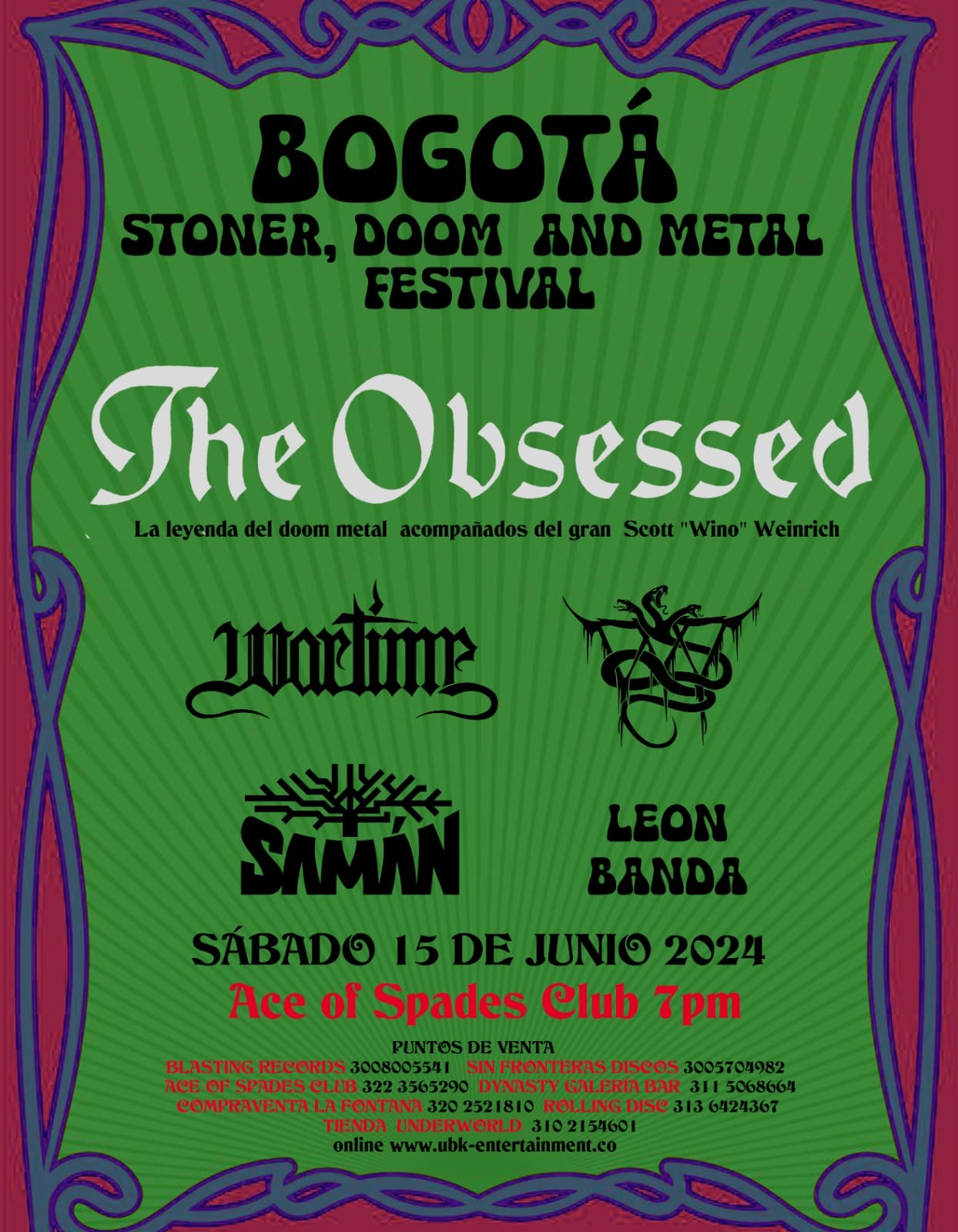 BOGOTA STONER/DOOM AND METAL FESTIVAL!!!