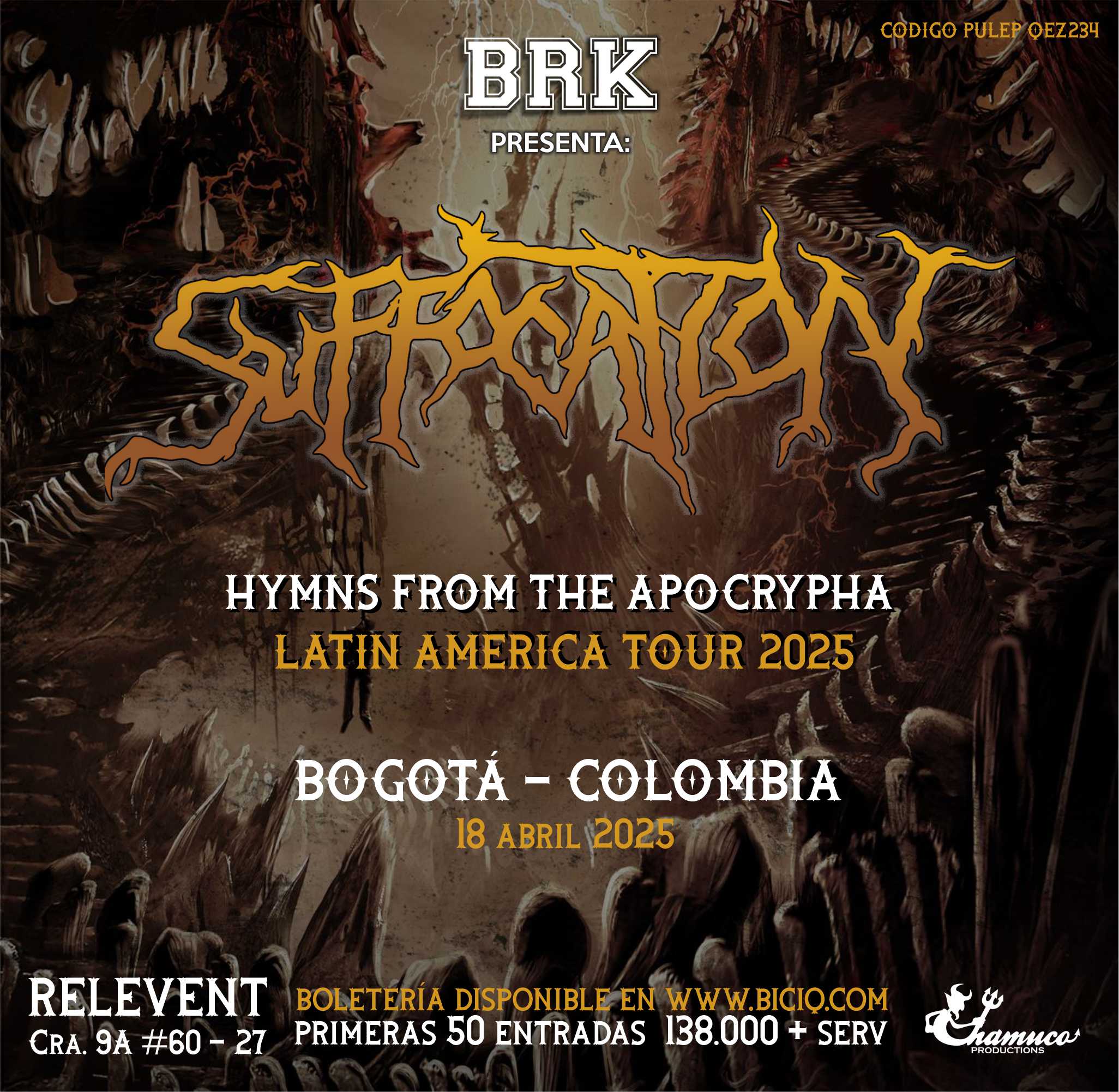 SUFFOCATION en Bogotá Colombia