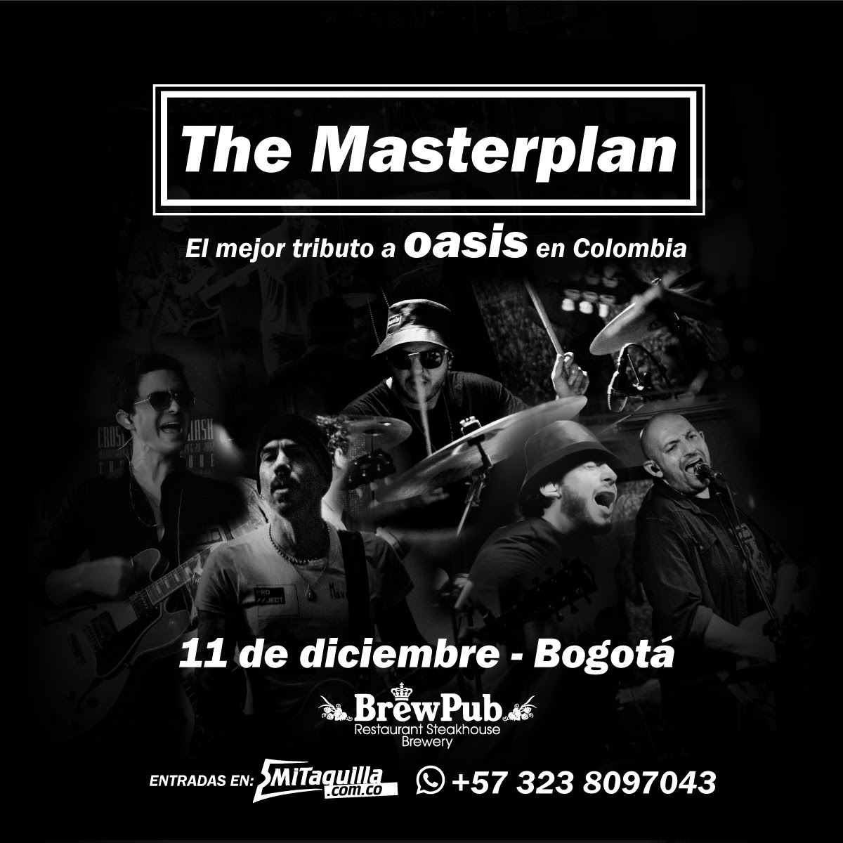 The Masterplan con el mejor tributo a Oasis en Bogotá