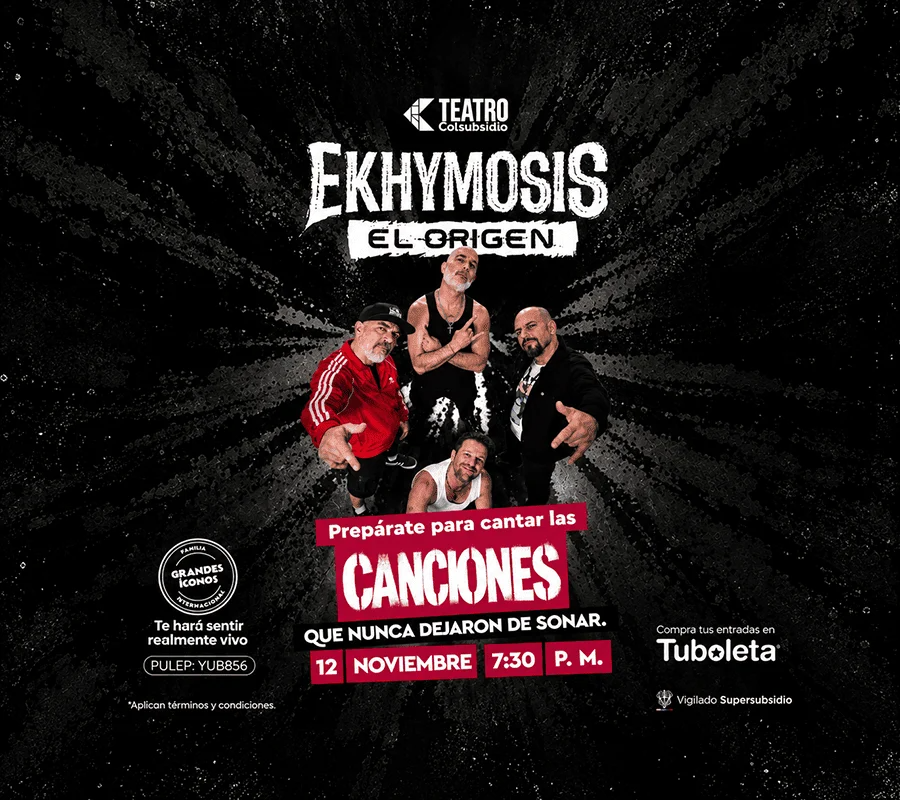 Afiche de Ekhymosis El origen en el Teatro Colsubsidio
