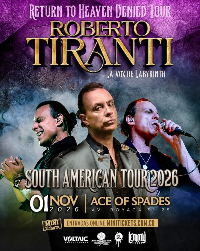 Afiche de Roberto Tiranti en Bogotá