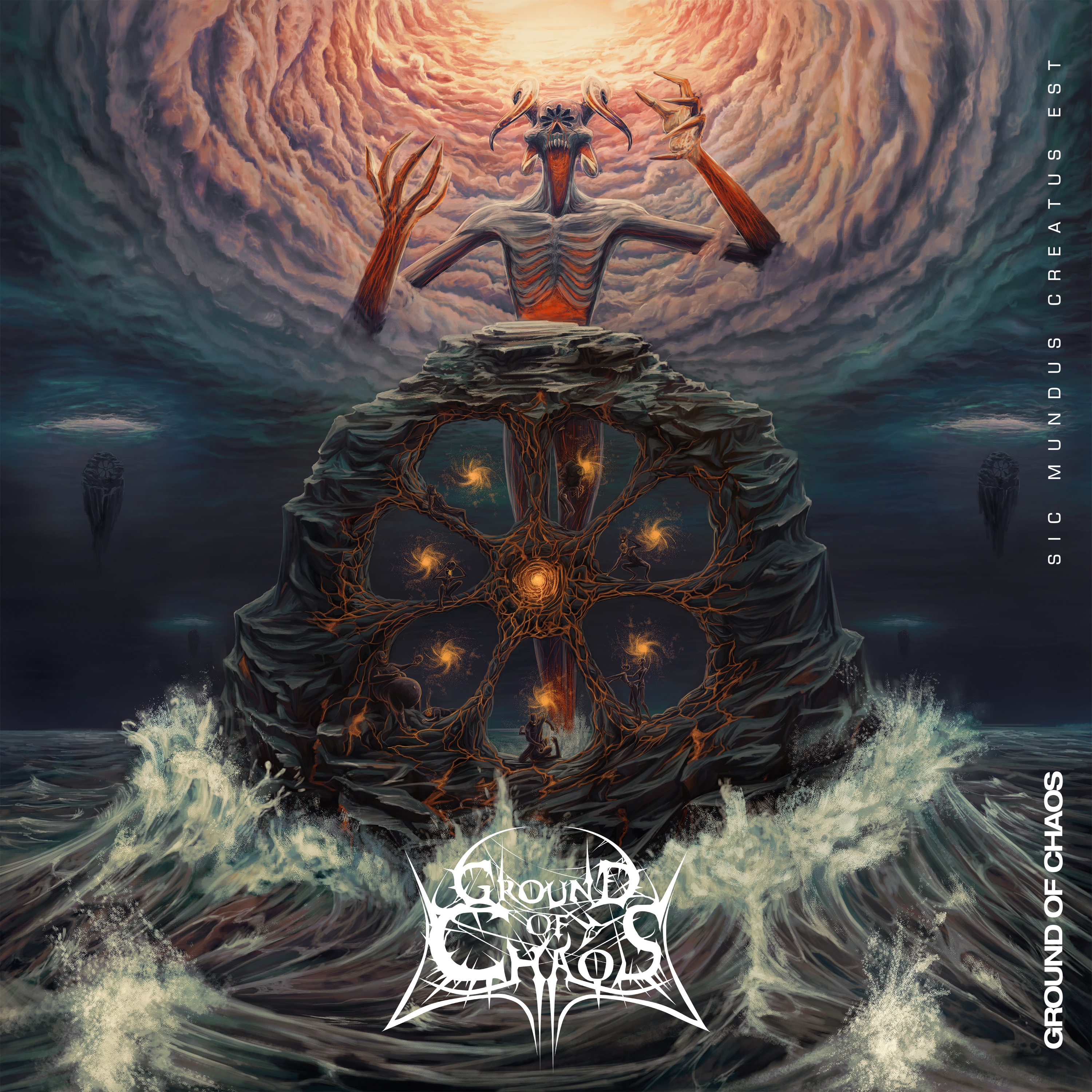 Portada del primer palbum de la banda Ground of Chaos de Medellín Colombia