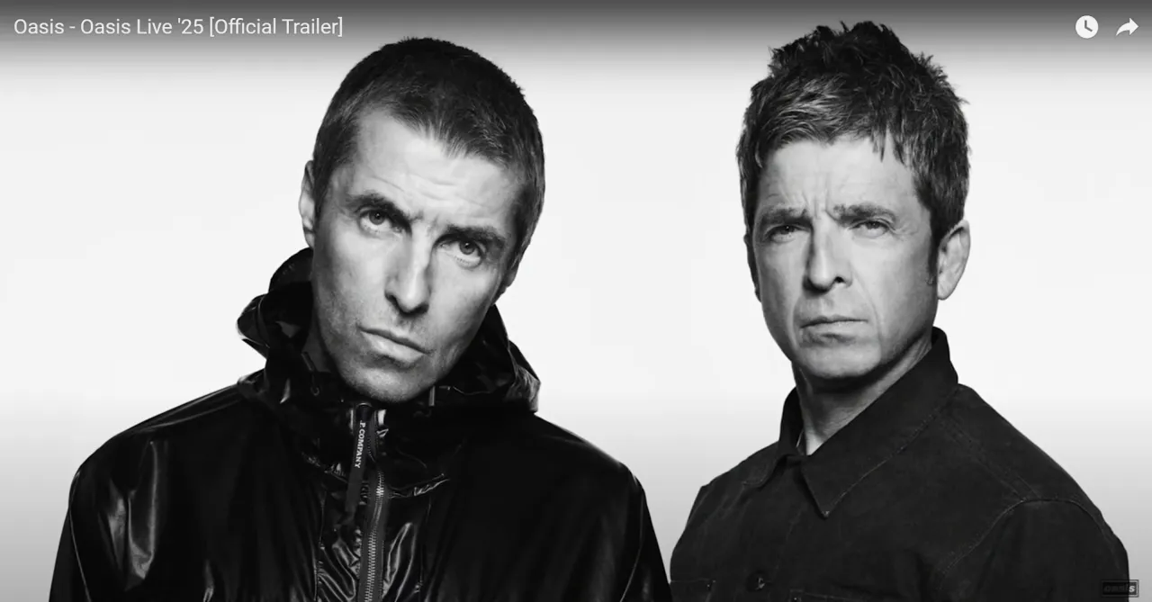  Oasis se reúne para una gira mundial en 2025