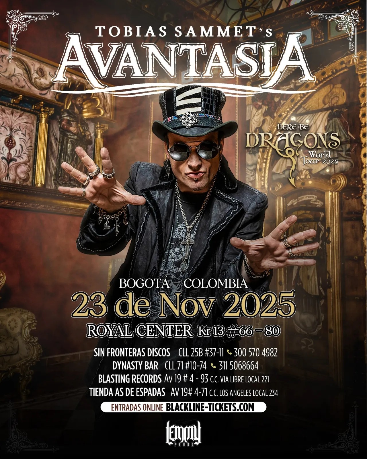 AVANTASIA REGRESA A COLOMBIA