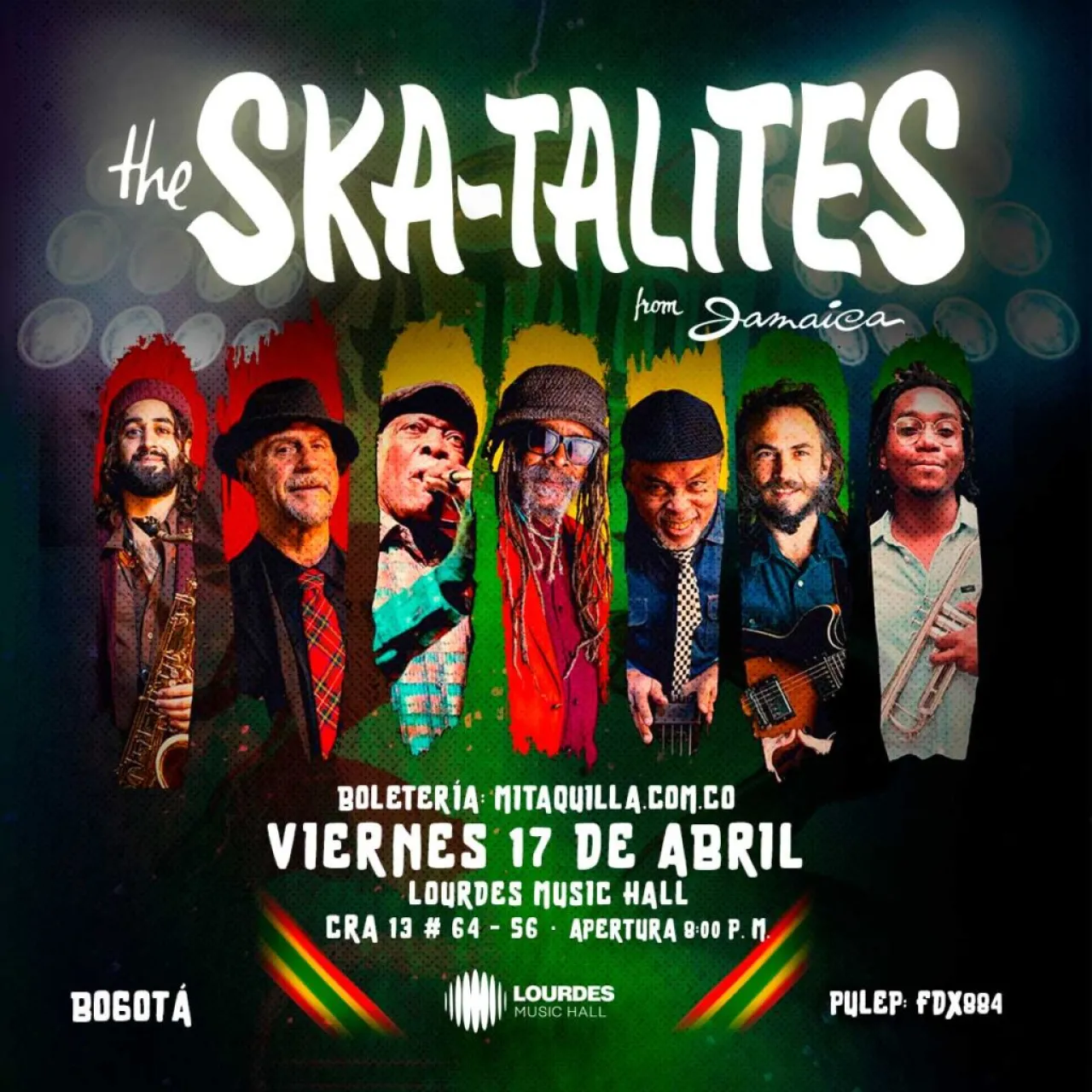 The Skatalites llega a Colombia para presentarse en Lourdes Music Hall en Bogotá