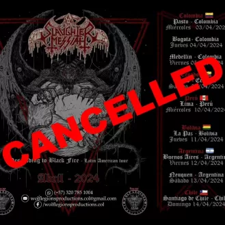 Se anuncia la cancelación del Tour 2024 de SLAUGHTER MESSIAH por américa latina