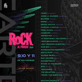 Primer anuncio de los artistas que participarán en Rock al Parque 2024