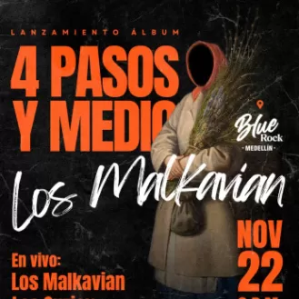 Concierto Los Malkavian lanzamiento 4 Pasos y Medio (+18)