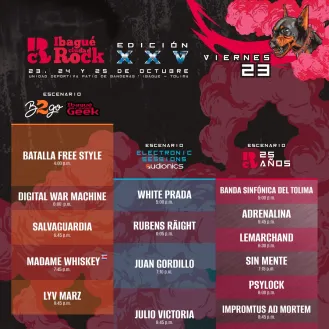 Ibagué Ciudad Rock 2026 - Día 1