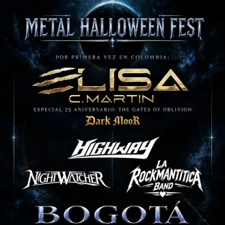 Metal Halloween Fest Bogotá 2026: Elisa C. Martín