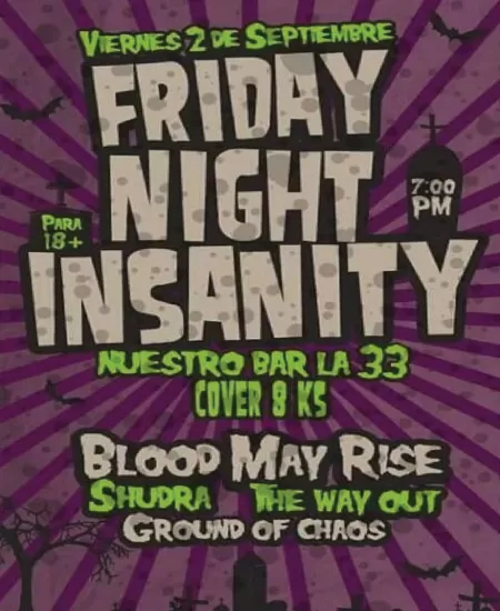 EventoFriday Night Insanity