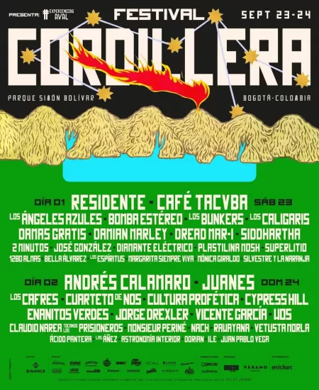 Cartel oficial festival cordillera 2023