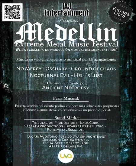 EventoMedellín Extreme Metal Music Festival