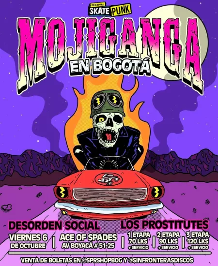 EventoFESTIVAL SKATE PUNK - Mojiganga en Bogotá