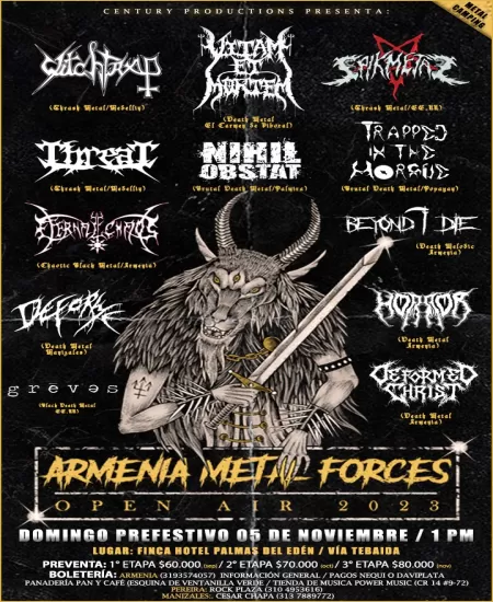 EventoArmenia Metal Forces