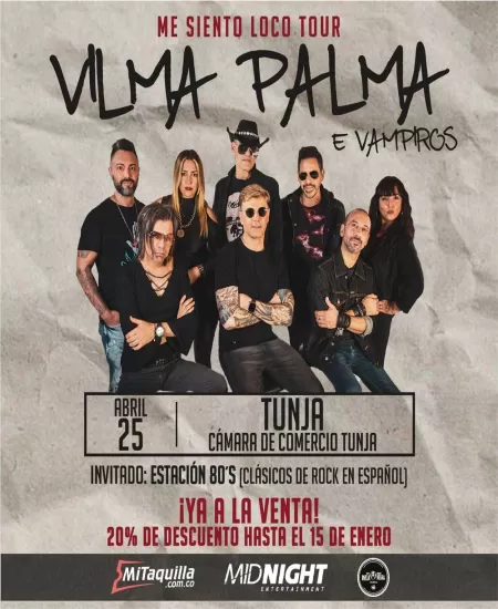 VILMA PALMA E VAMPIROS en Tunja