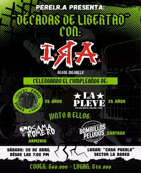 EventoPereI.R.A Décadas de Libertad
