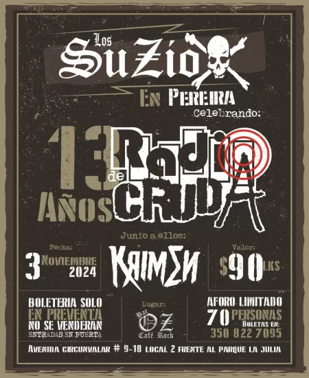 Evento13 años de Radio Cruda