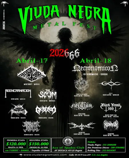 EventoViuda Negra Metal Fest 2026 - Dia 2