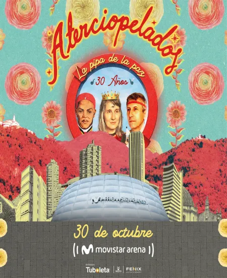 Aterciopelados celebrando los 30 años de La Pipa de la Paz