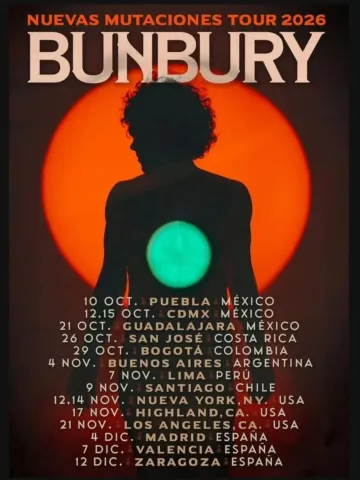 Enrique Bunbury en Bogotá 2026