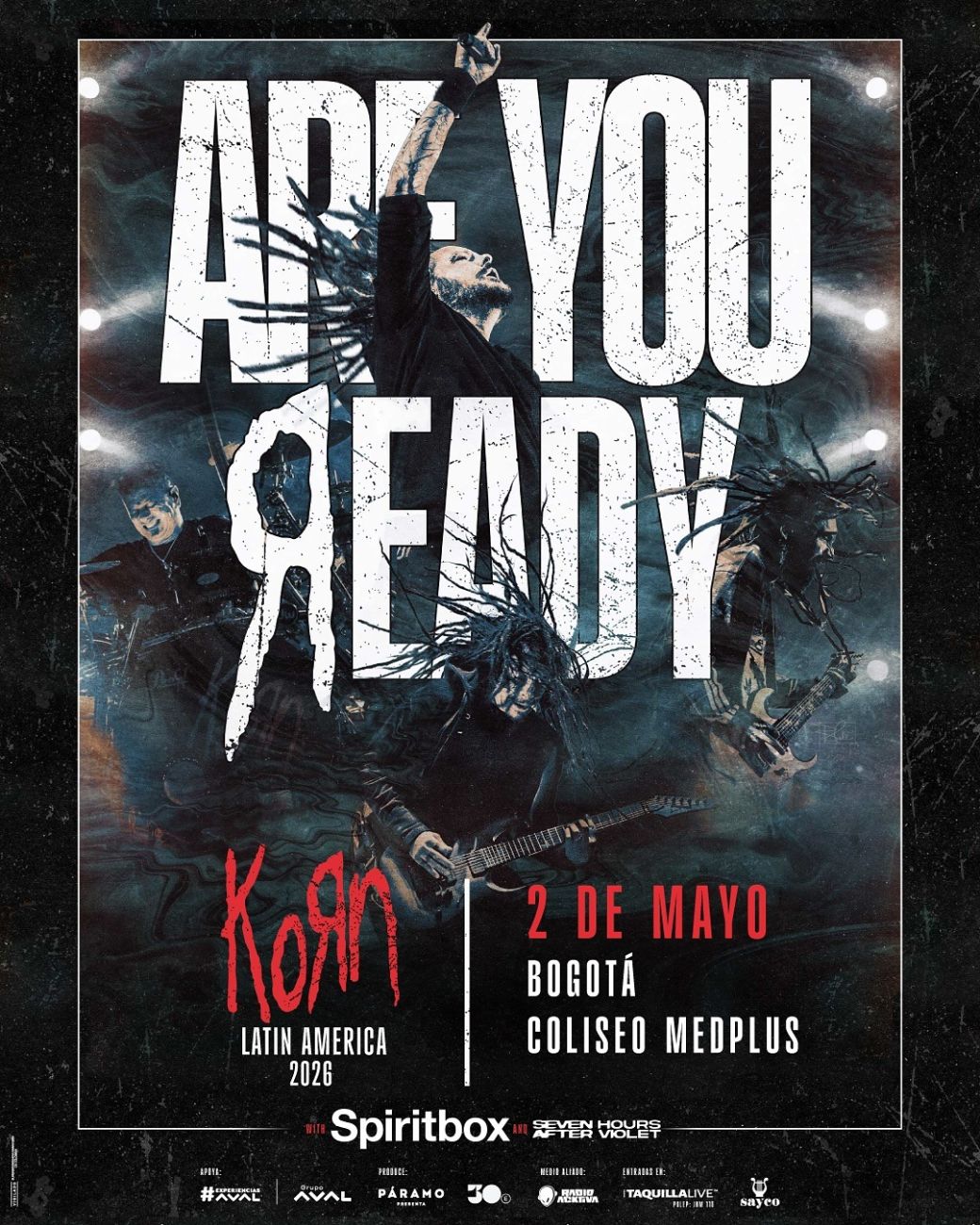 KORN en Colombia 2026