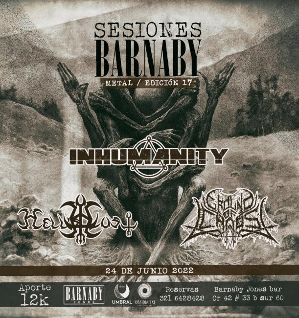 Flayer evento Sesiones Barnaby, Metal / Edición 17