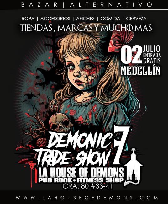 Flayer evento Demonic 7 Trade Show 2023