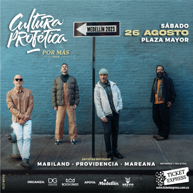 Flayer evento CULTURA PROFETICA POR MAS TOUR 2023