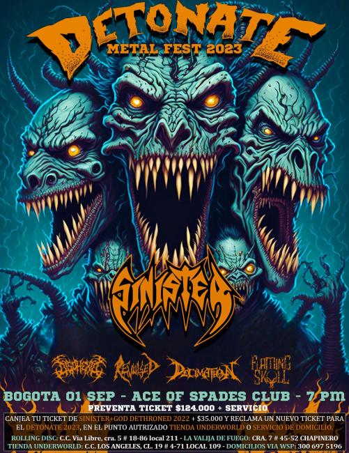 Flayer evento Detonate Metal Fest 2023