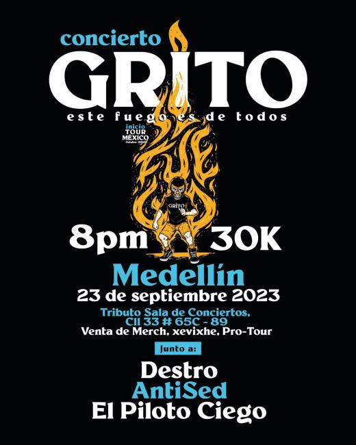 Flayer evento Grito