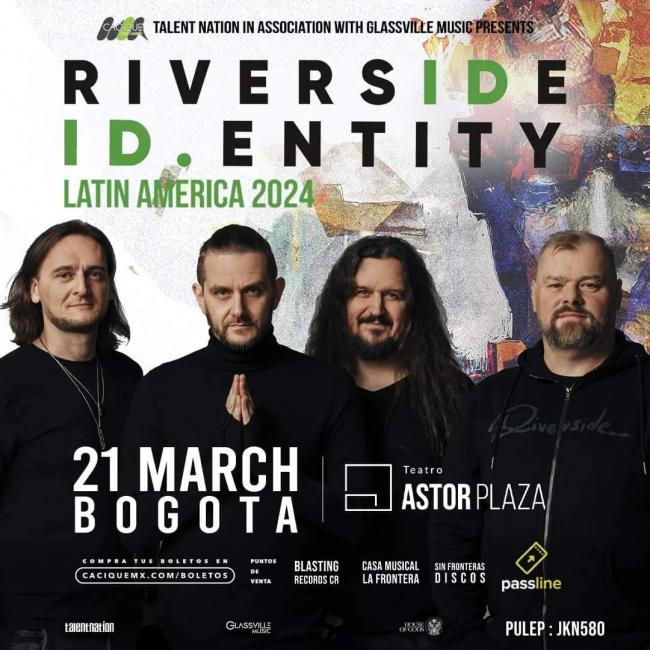 Flayer evento RIVERSIDE en Bogotá Colombia