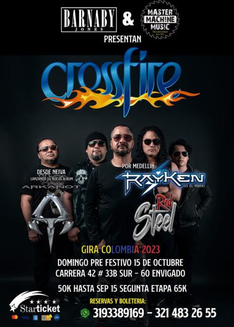 Flayer evento Crossfire en Medellín 
