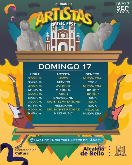 Flayer evento Ciudad de Artistas Music Fest día 2