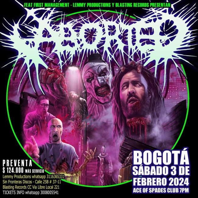 Flayer evento Aborted 2024
