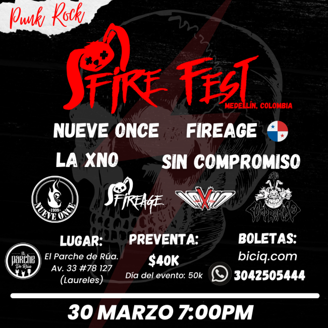 Flayer evento Fire Fest