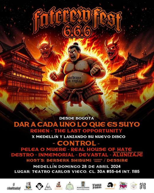 Flayer evento Fat Crew Fest 6.6.6