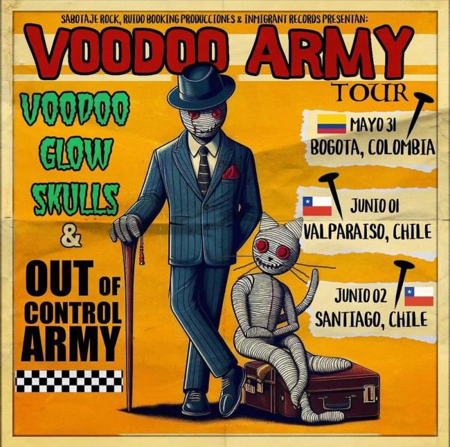 Flayer evento Voodoom Army tour