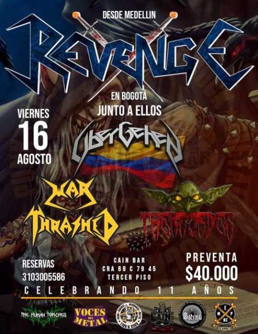 Flayer evento Aniversario de Cain Burger Compañía