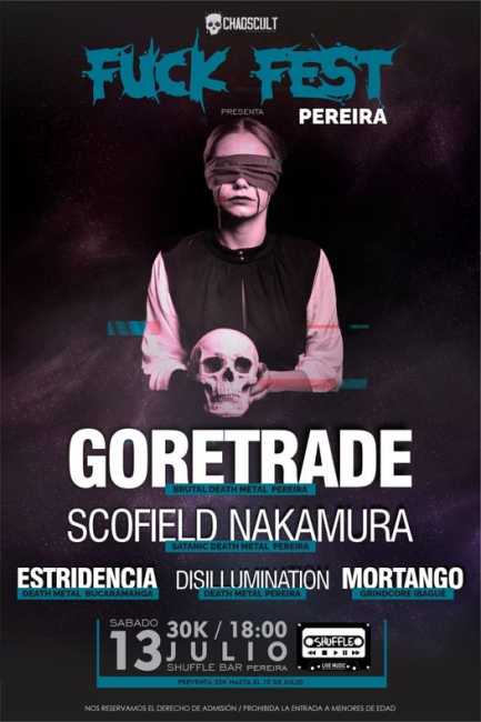 Flayer evento Fuck fest pereira