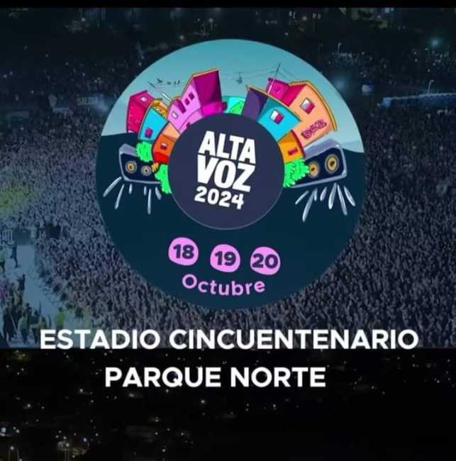Flayer evento Festival Internacional Altavoz 2024 Día 1