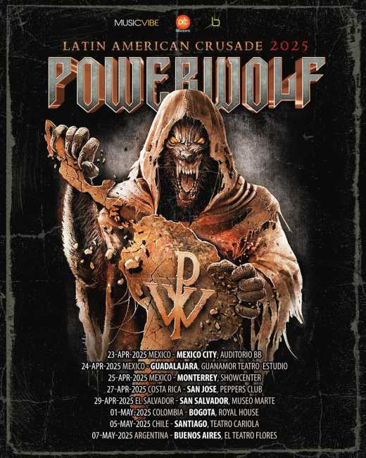 PowerWolf Gira por Latinoamérica 2025