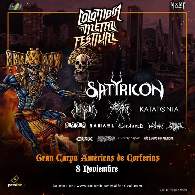 Flayer evento COLOMBIA METAL FESTIVAL