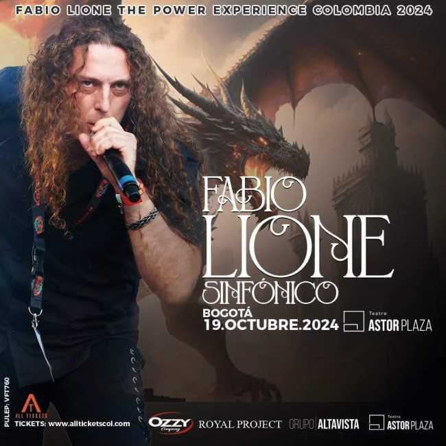 Flayer evento FABIO LIONE Sinfónico - Bogotá