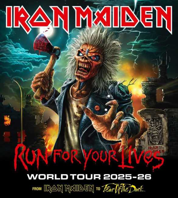 Flayer evento Iron Maiden Bogotá 2026