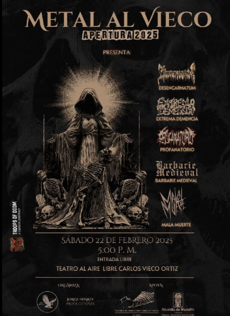 Flayer evento Metal al Vieco