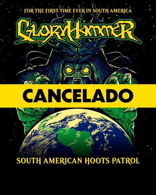 Flayer evento Gloryhammer en Colombia